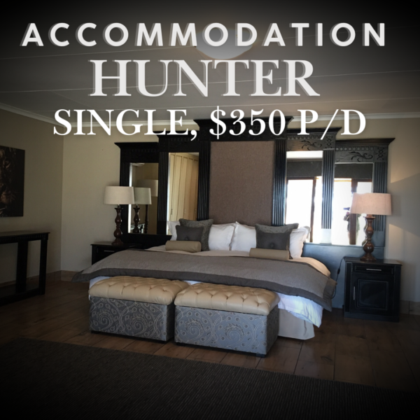 Accommodation - Hunter Single Per Day